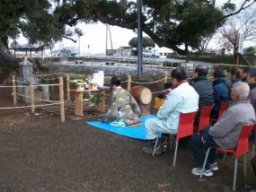 「寂心さんの樟」の神事(命日)