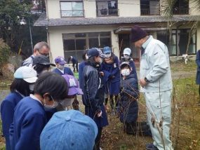 ２月１４日　学校実習場にて